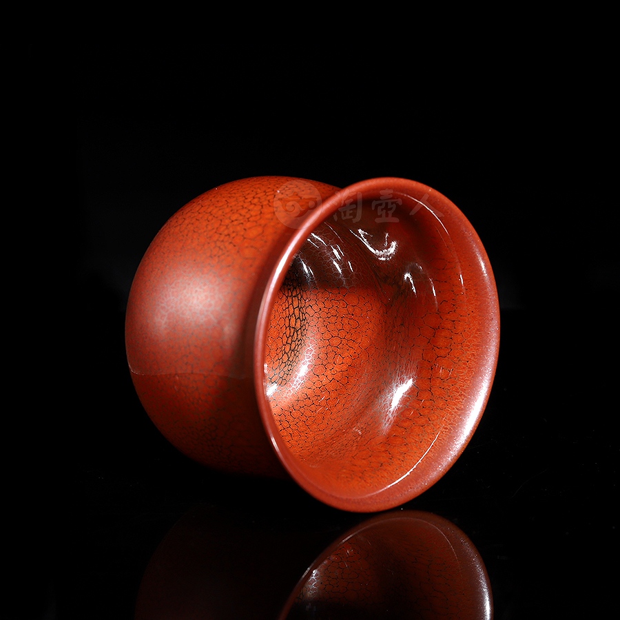 玉兰卷口红鹧鸪盏