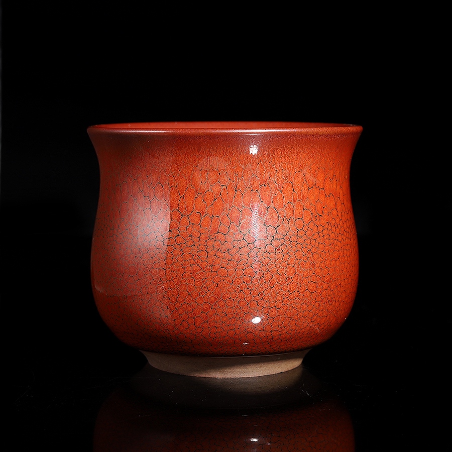 玉兰卷口红鹧鸪盏