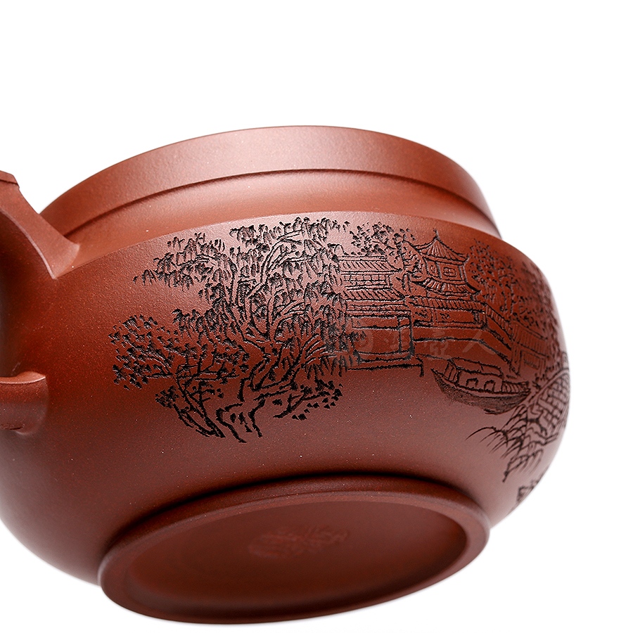 宜兴名家毛国强紫砂壶作品《游仙茶具壶》原矿全手工优惠全场包邮真品