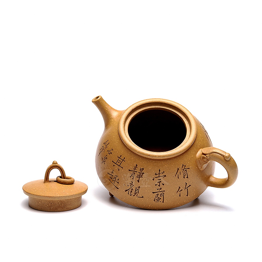 环龙三脚鼎(谭泉海刻绘)