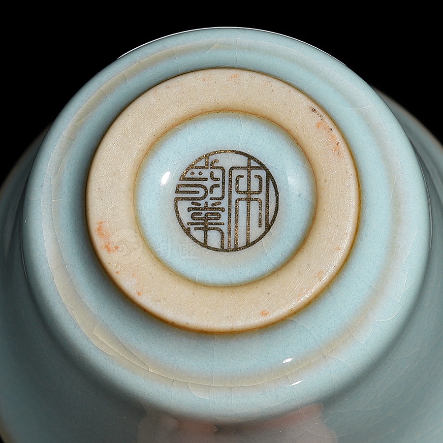 天青马蹄杯