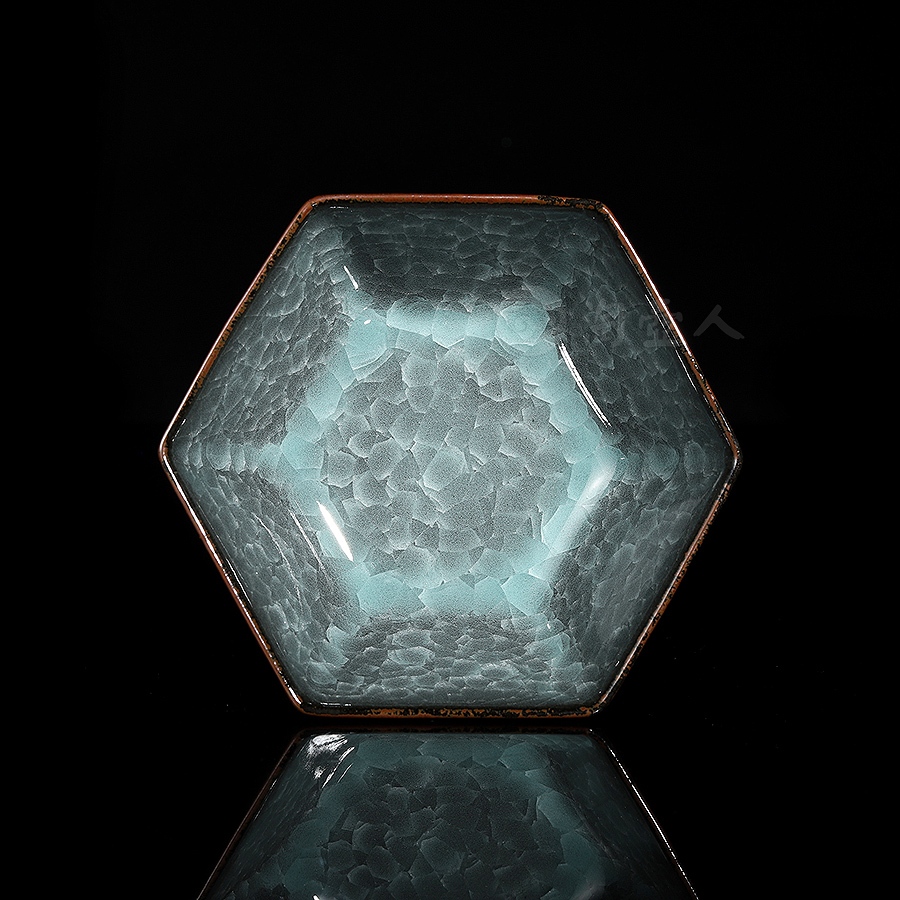 冰裂六方品茗杯