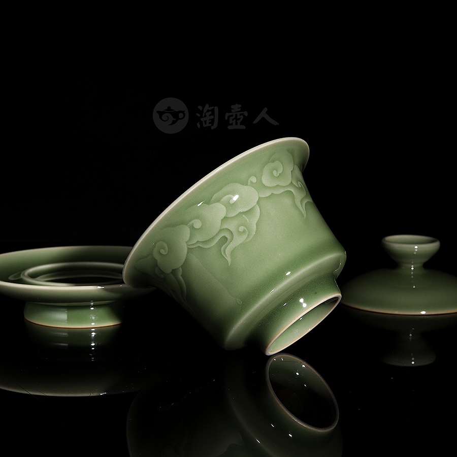 吉祥如意盖碗
