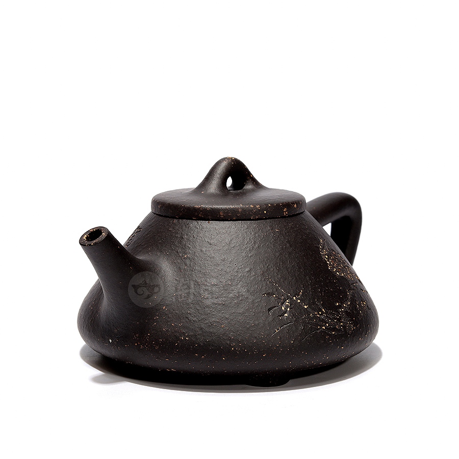 宜兴名家蒋小彦紫砂壶作品《子冶石瓢壶》原矿全手工优惠全场包邮真品