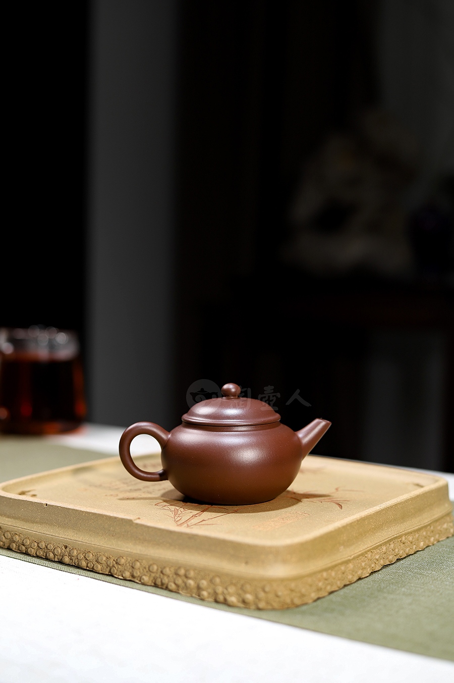 全手少山壶(顾跃鸣刻)