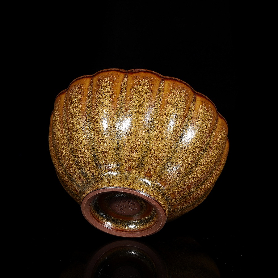 茶末留香菊瓣杯