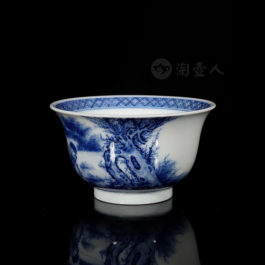 青花·人物杯