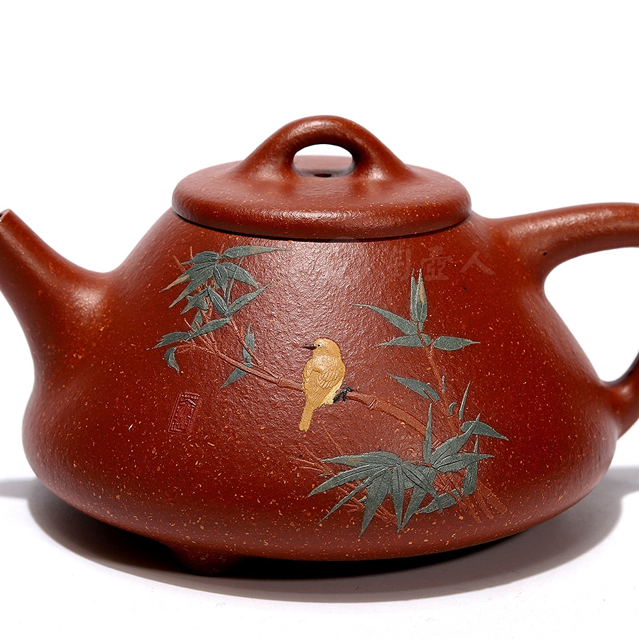 子冶石瓢(花鸟)