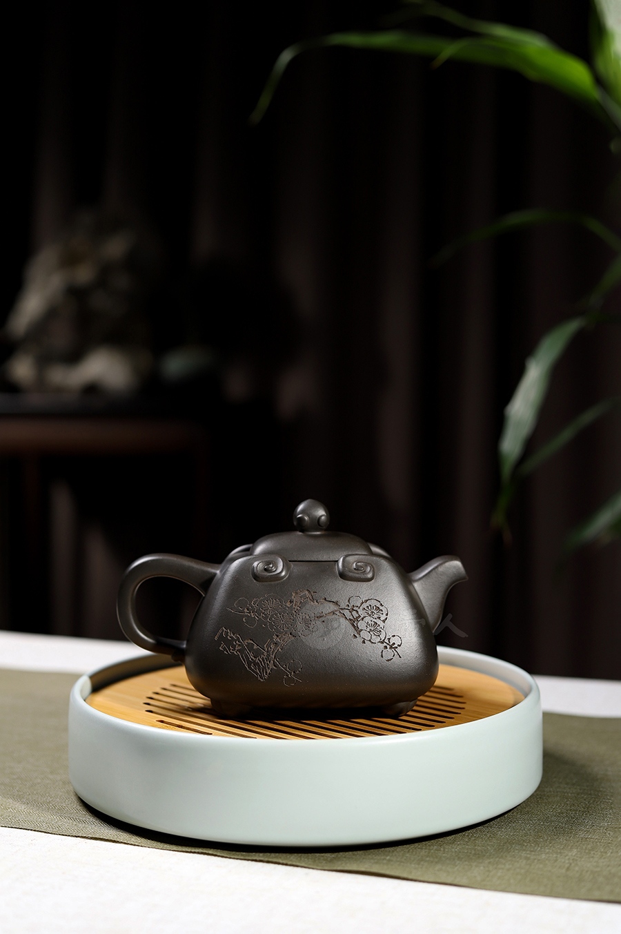 大碧玉如意(谭泉海铭)