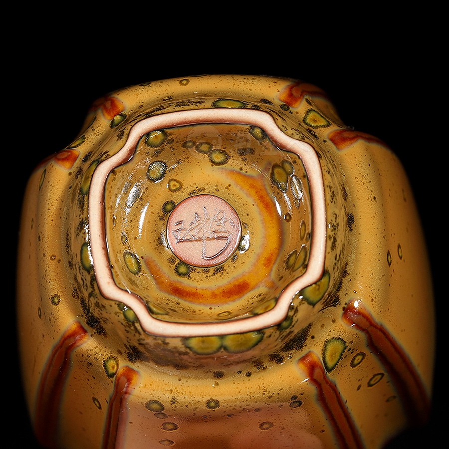 缃叶四方倭角杯