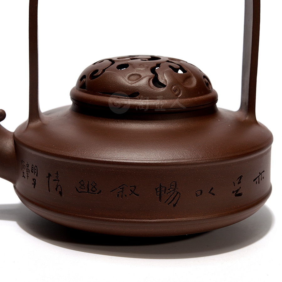 全手鸣提壶(章炳文书·毛国强铭)