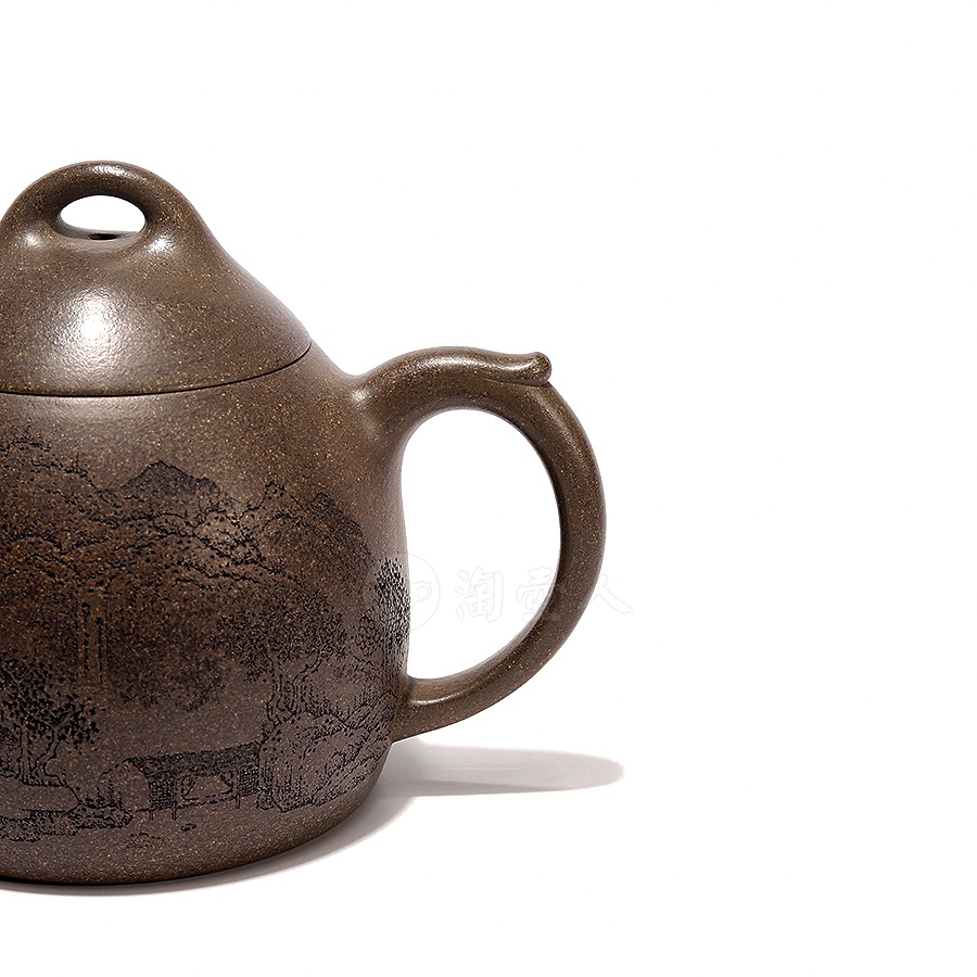 宜兴名家许伟军紫砂壶作品《秦权壶》原矿全手工优惠全场包邮真品保证
