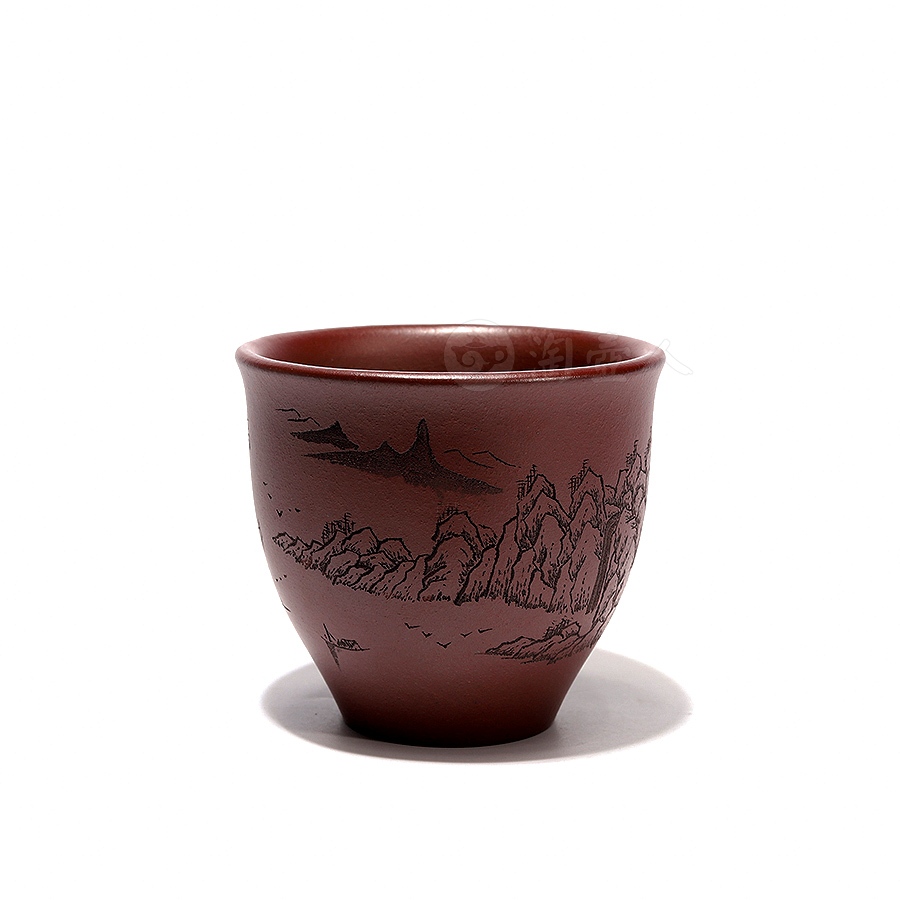 山水品茗杯