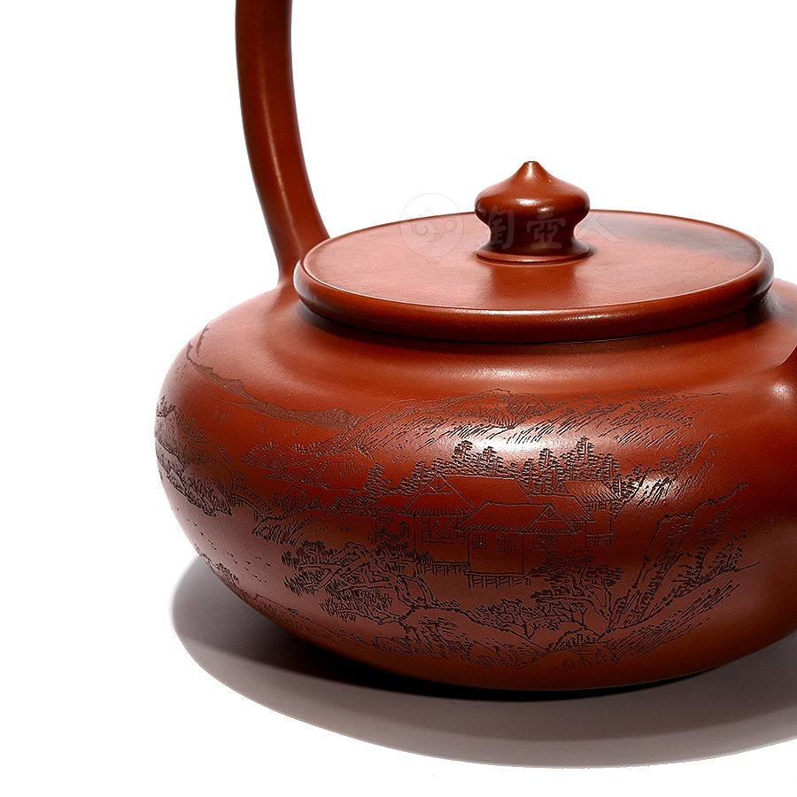 全手旭茂大提梁(谭泉海满刻·孤品)
