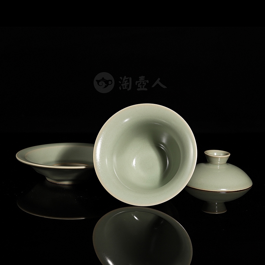 首窑六方平安盖碗