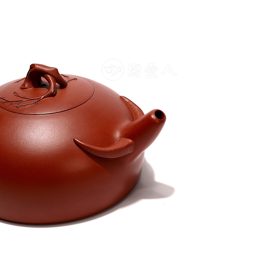 宜兴名家张丽萍紫砂壶作品《全手春牛壶》原矿全手工优惠全场包邮真品