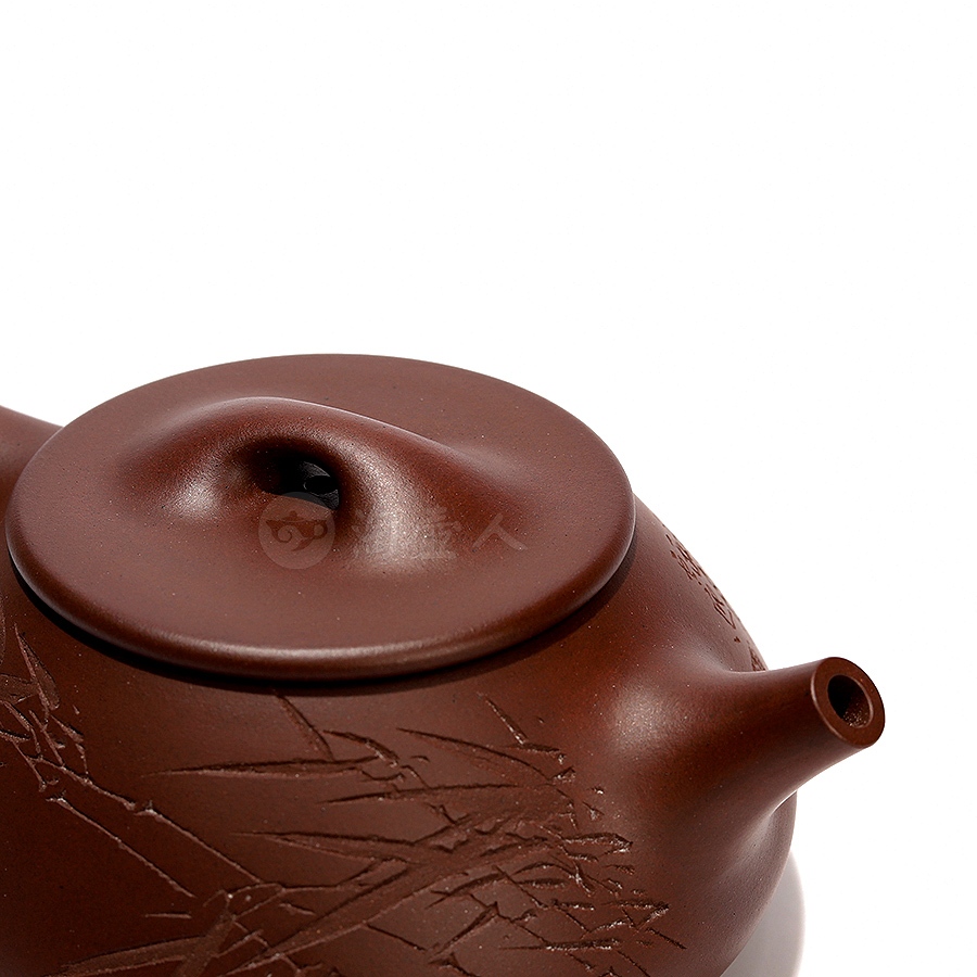 宜兴名家周夏紫砂壶作品《全手满瓢壶》原矿全手工优惠全场包邮真品