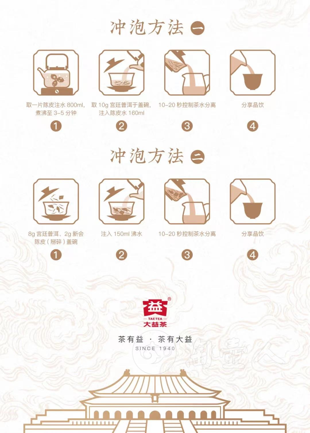 大益宫廷普洱茶新会陈皮茶