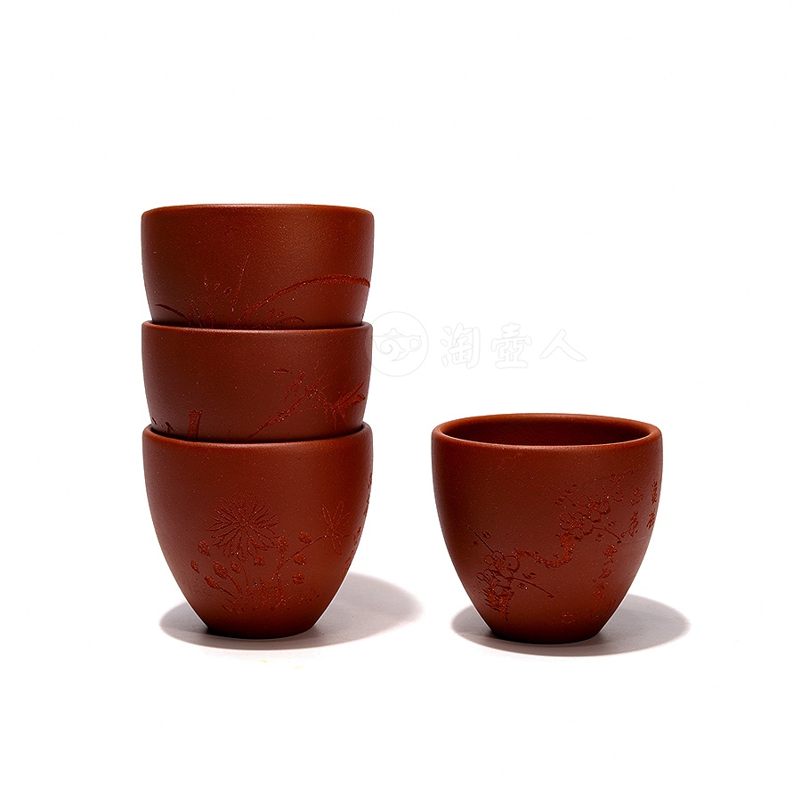 梅兰竹菊品茗杯(套杯)