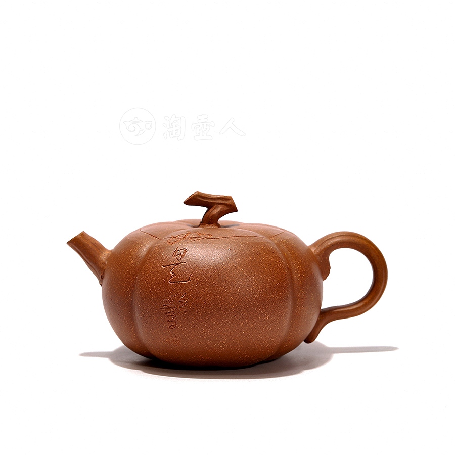 宜兴名家陈鑫紫砂壶作品《柿子壶》原矿全手工优惠全场包邮真品保证