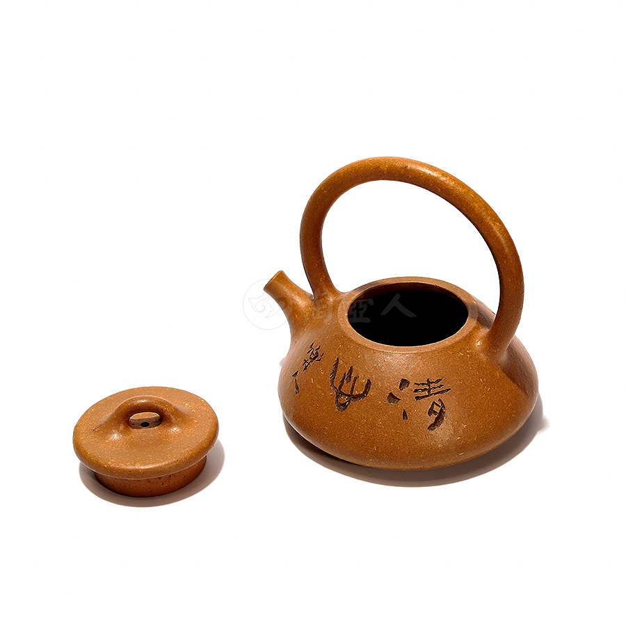 仿曼生石瓢提梁壶