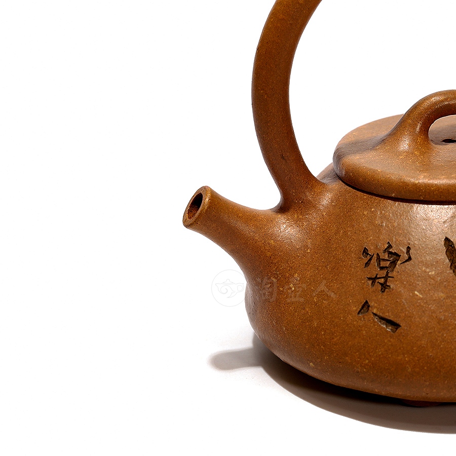 仿曼生石瓢提梁壶