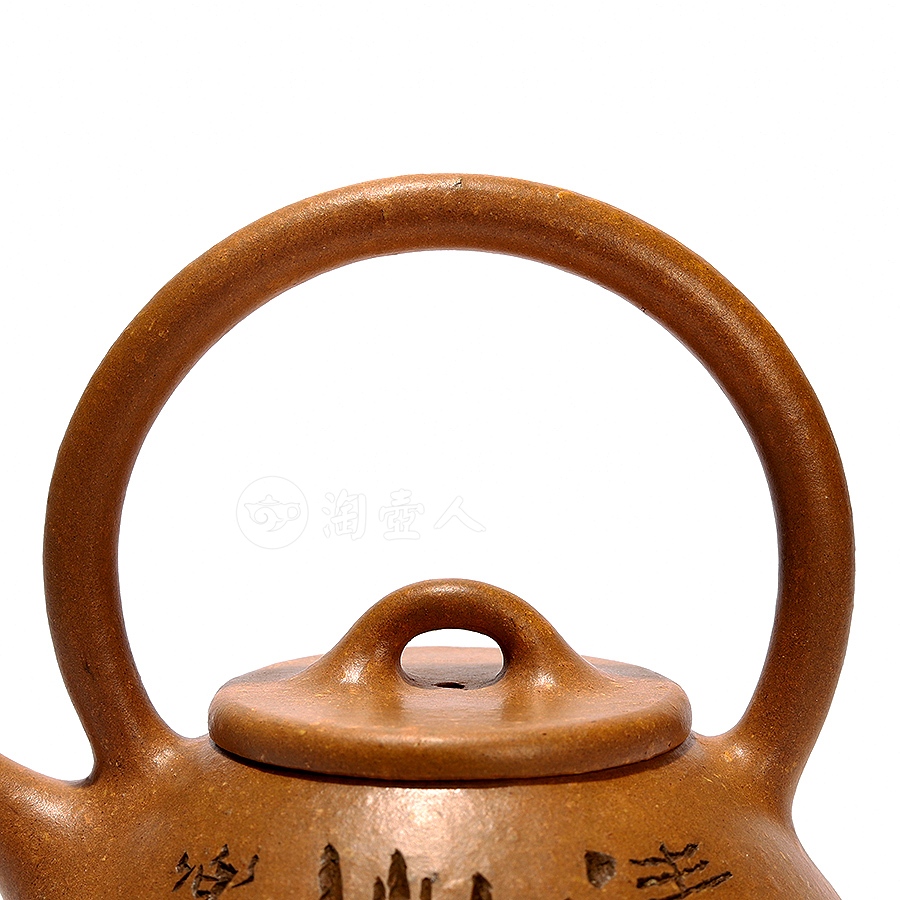 仿曼生石瓢提梁壶