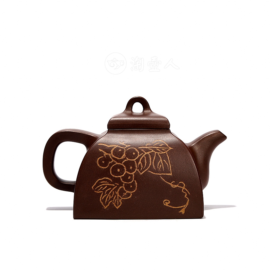 嵌泥汉方壶