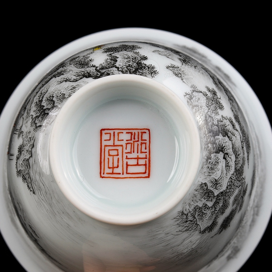 墨韵三才盖碗