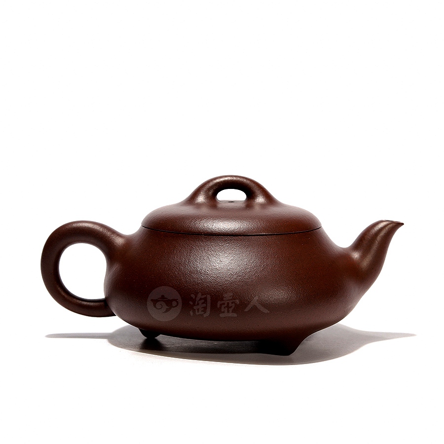 宜兴名家王旭生紫砂壶作品《汉棠式三弯石瓢壶》原矿全手工优惠全场