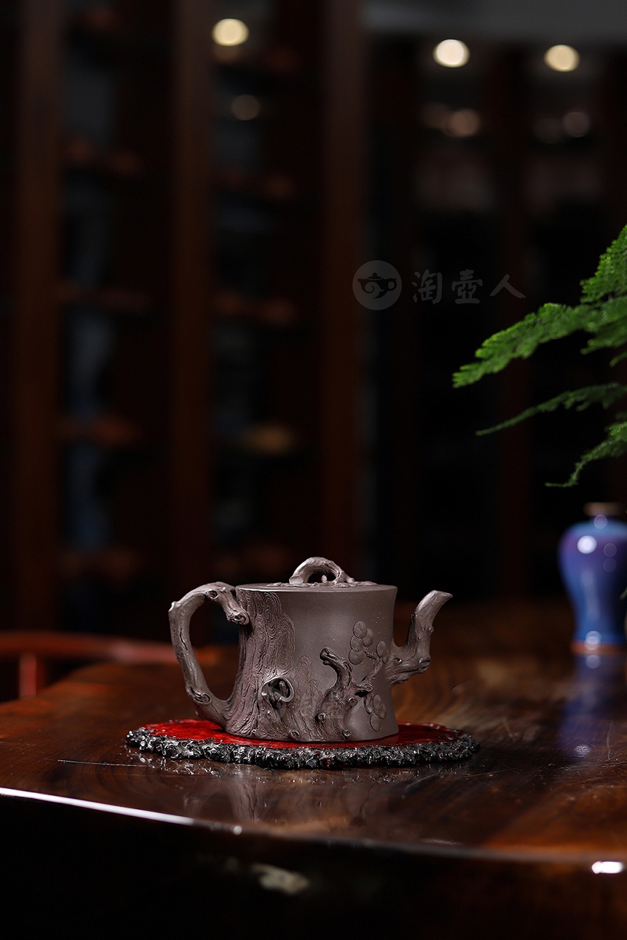 全手松桩壶(许文军铭)