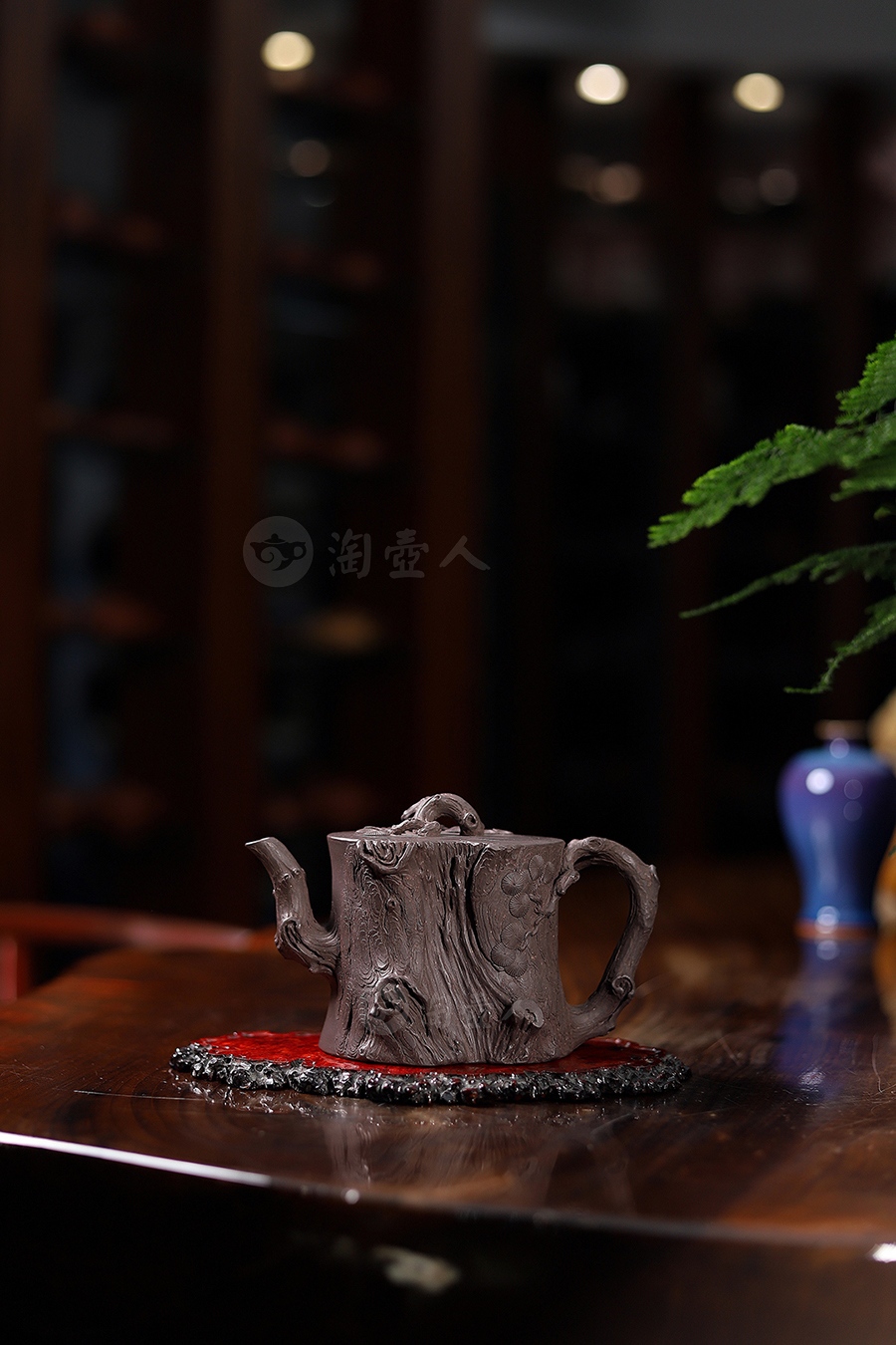 全手松桩壶(许文军铭)