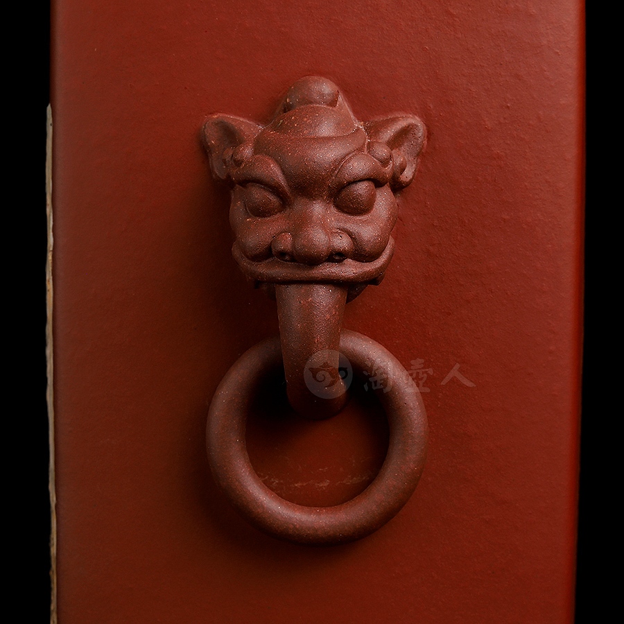 四方狮耳尊对瓶