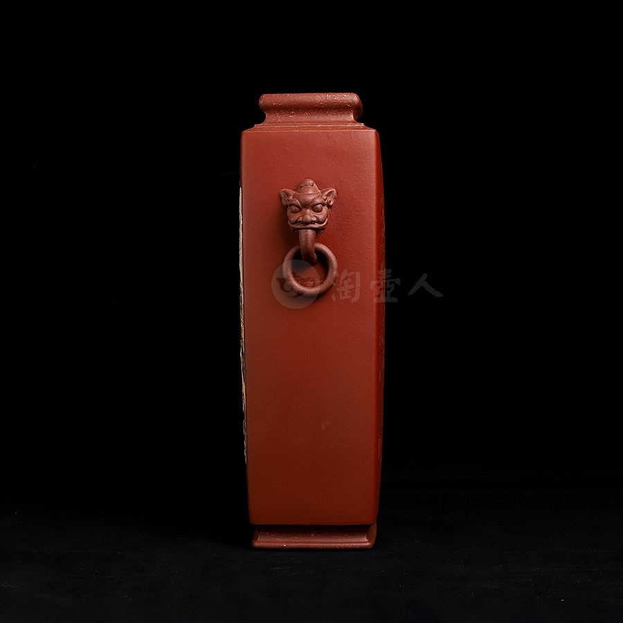 四方狮耳尊对瓶