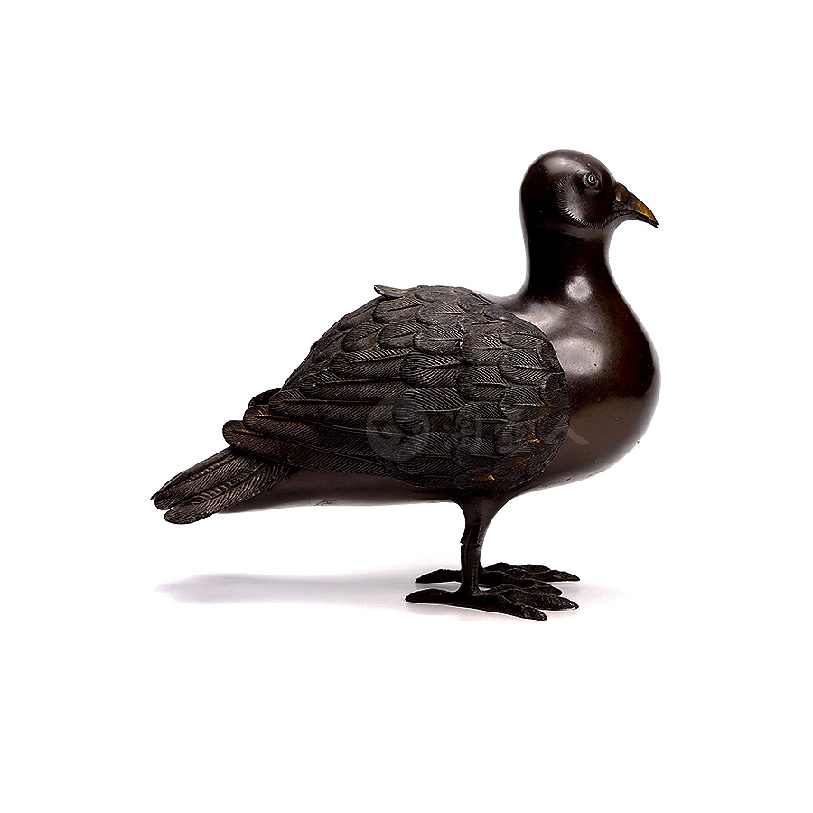 清中期·铜制鸽香炉