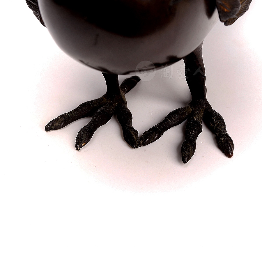 清中期·铜制鸽香炉