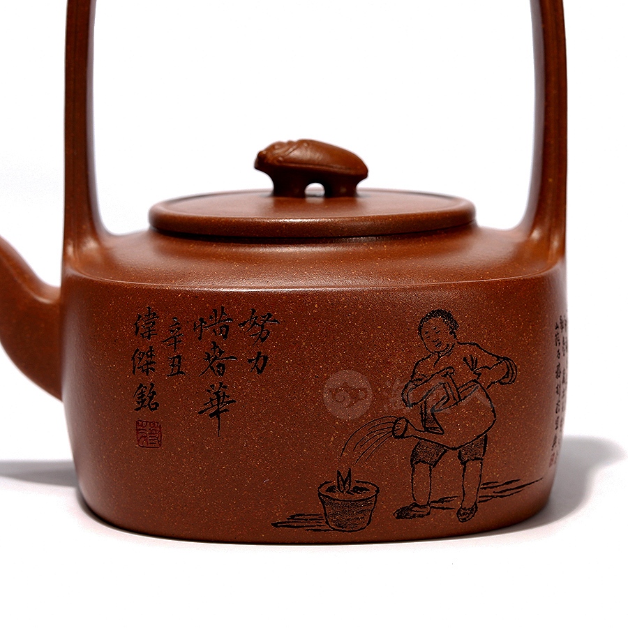 禅里禅外闻禅香壶(蒋伟杰刻绘)
