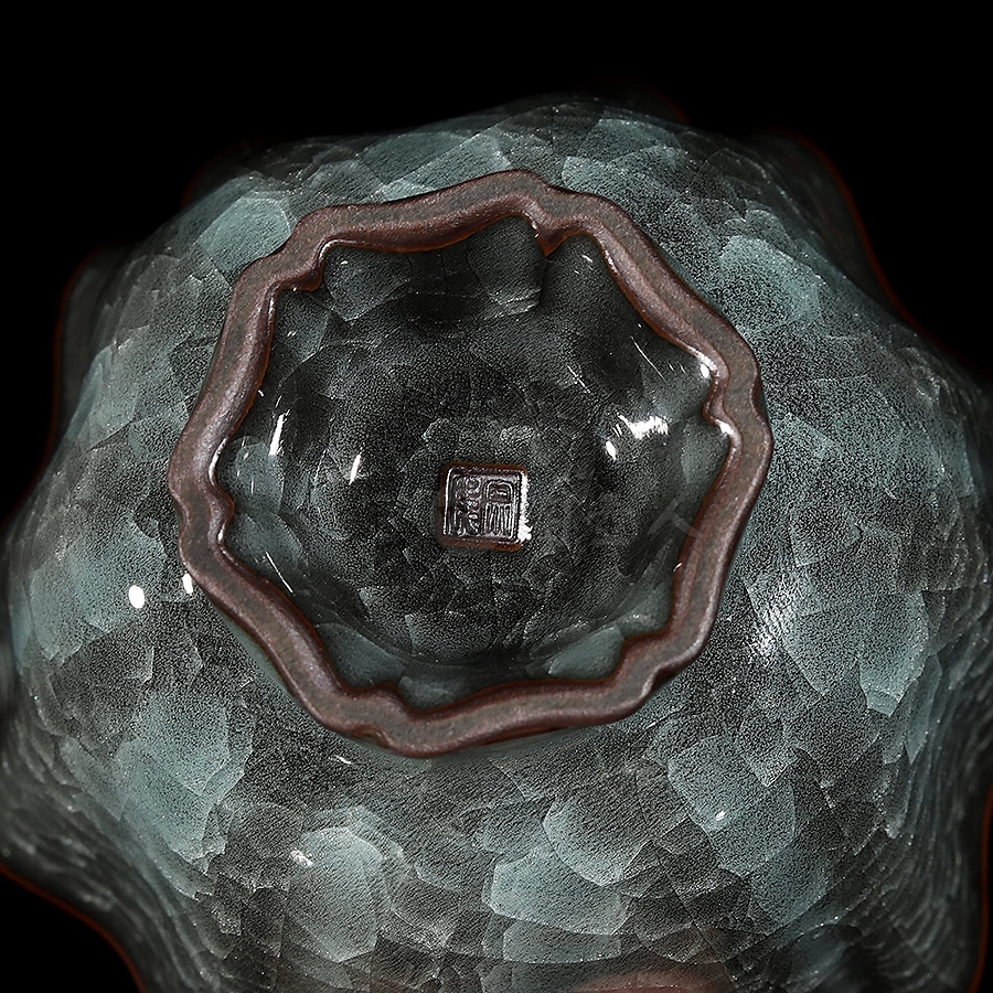 高足抽角品茗杯