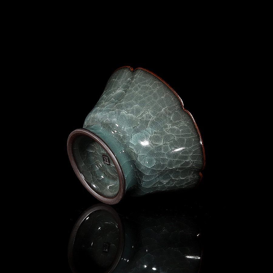 冰裂六瓣品茗杯