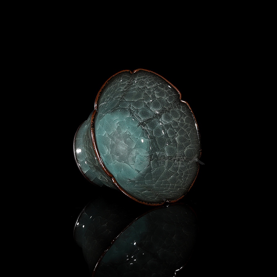 冰裂六瓣品茗杯