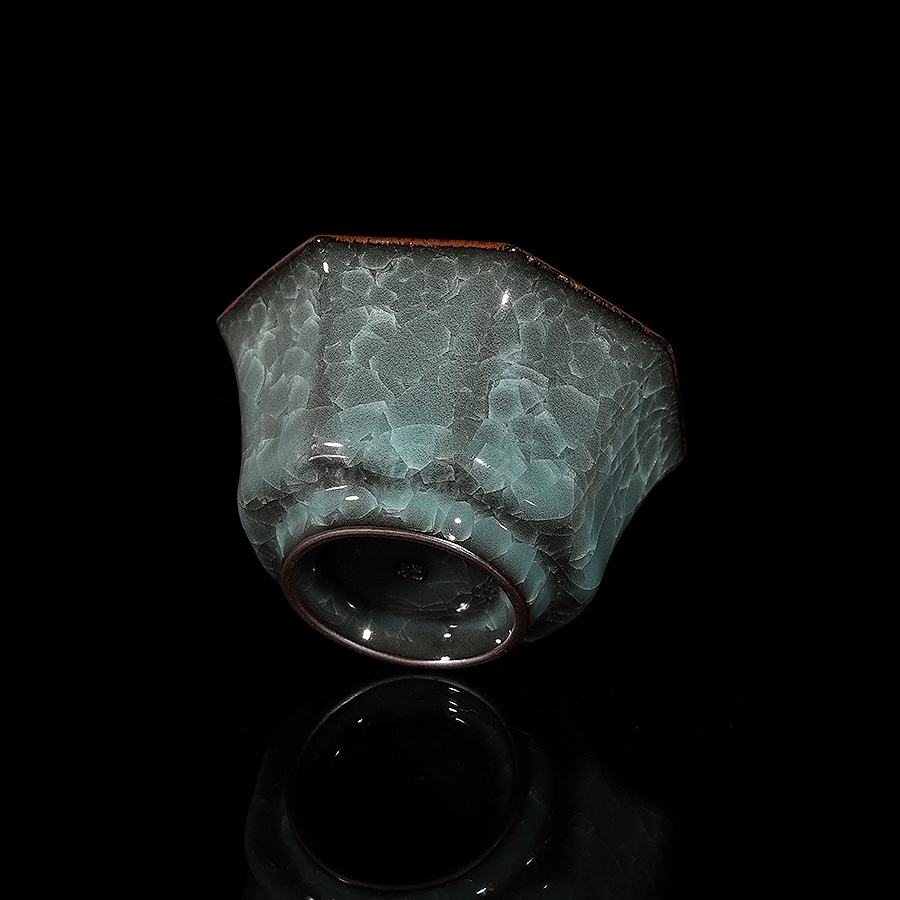 八方冰裂品茗杯