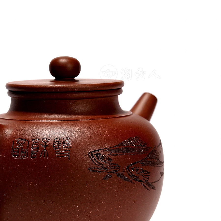 仿大彬宫灯壶(鲍志强铭)