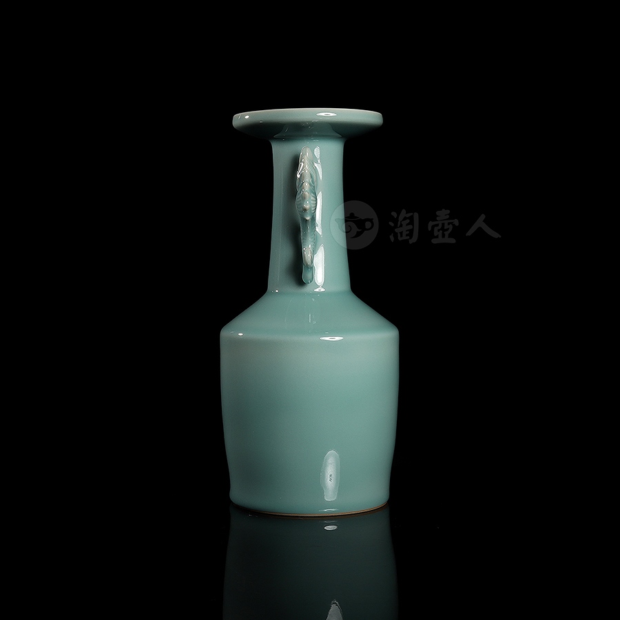 双龙耳纸槌瓶