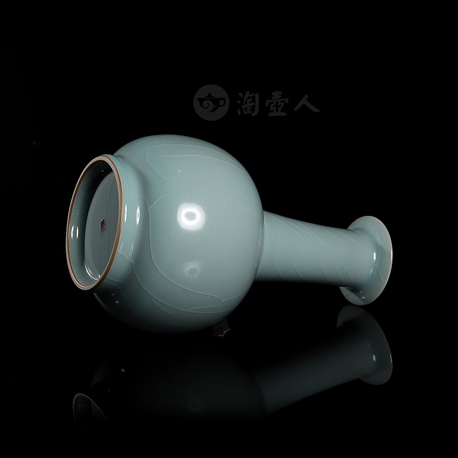 天球瓶(柴烧)