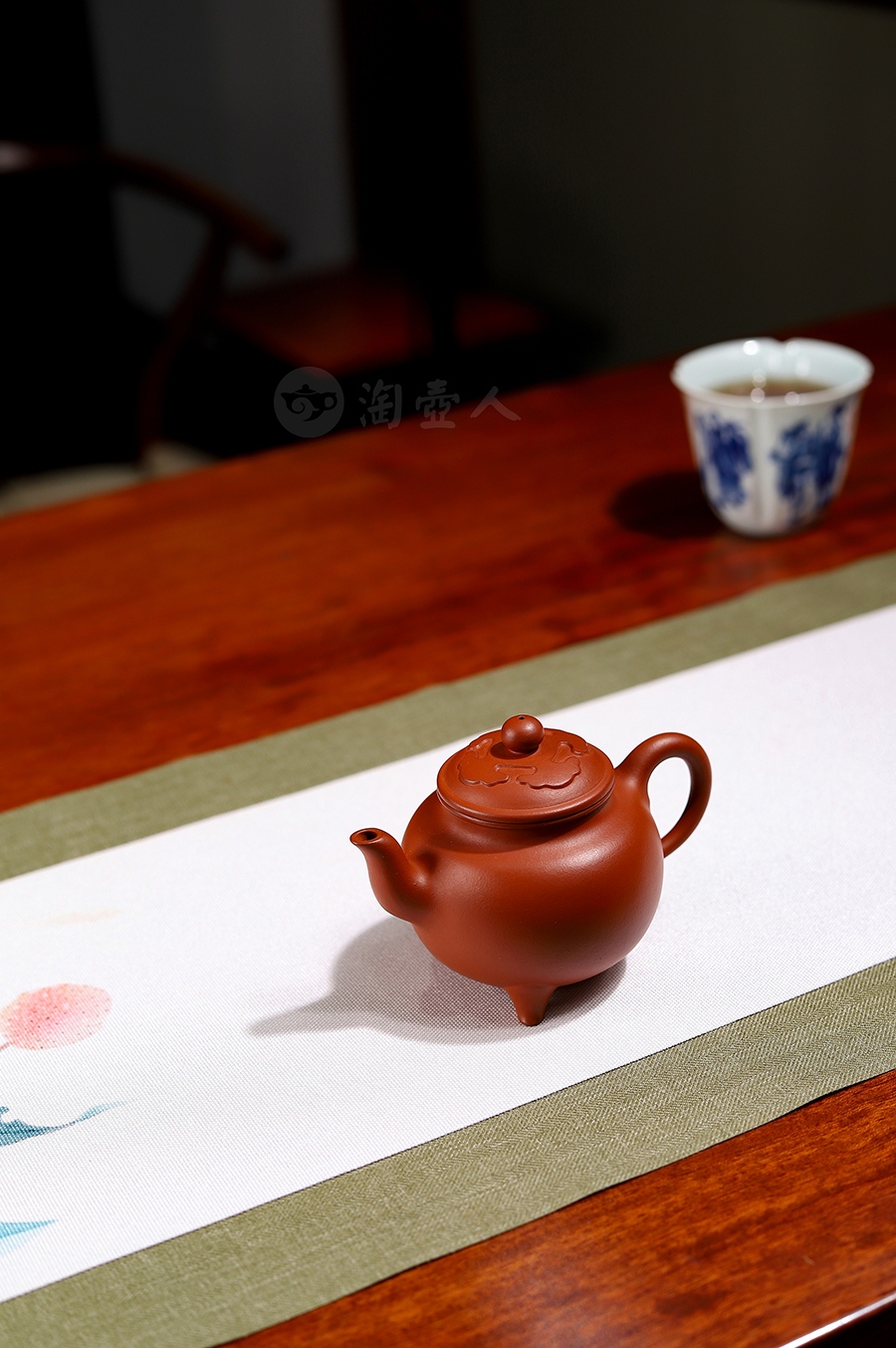 全手三脚如意壶