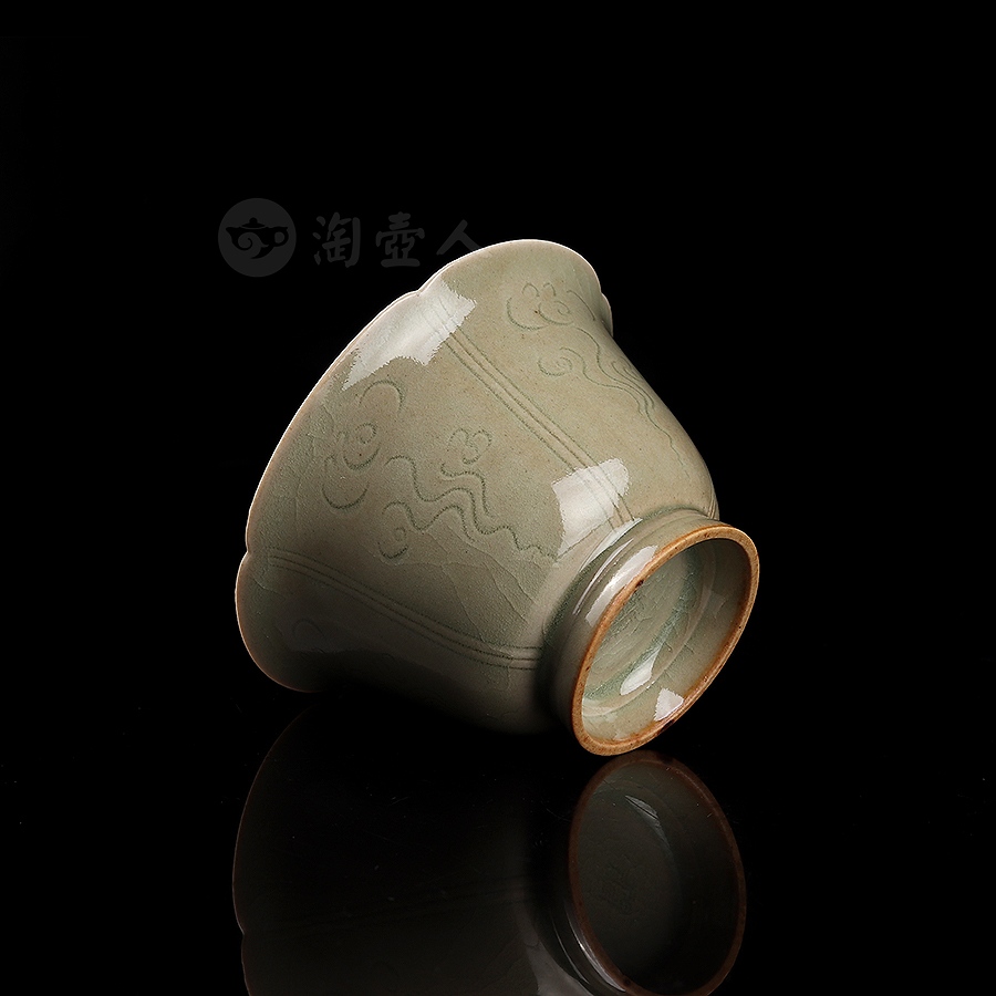 祥云花口杯(高)