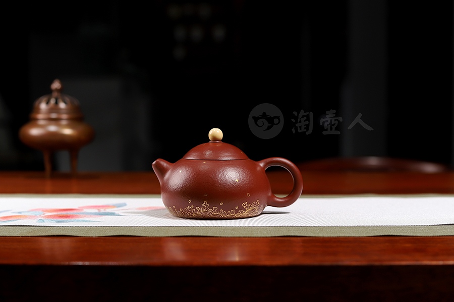 全手文旦(牙珠钮·描金)