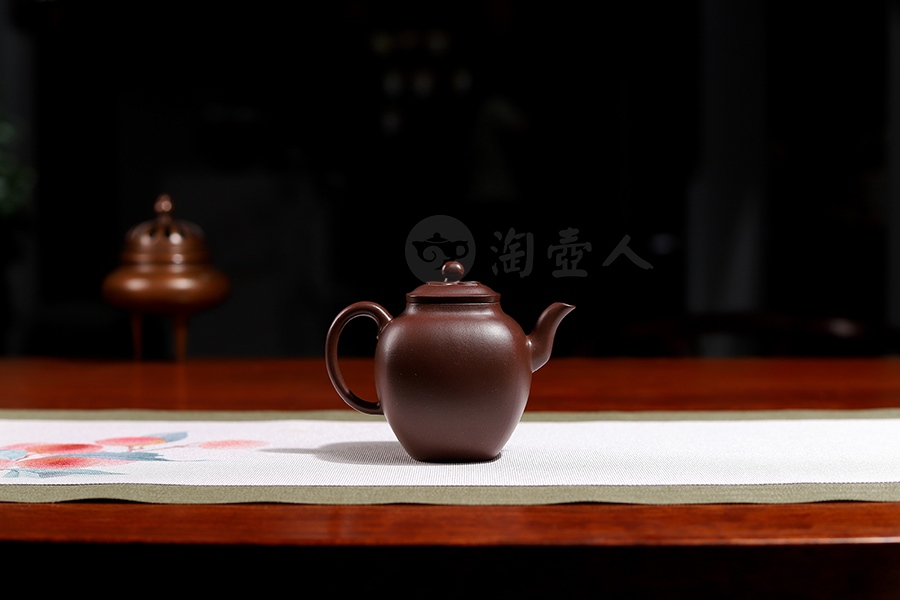 全手明式旋花橄榄壶