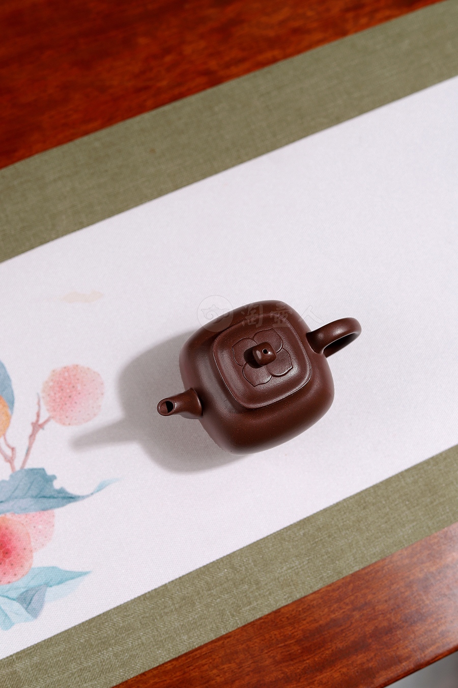 全手明式旋花橄榄壶