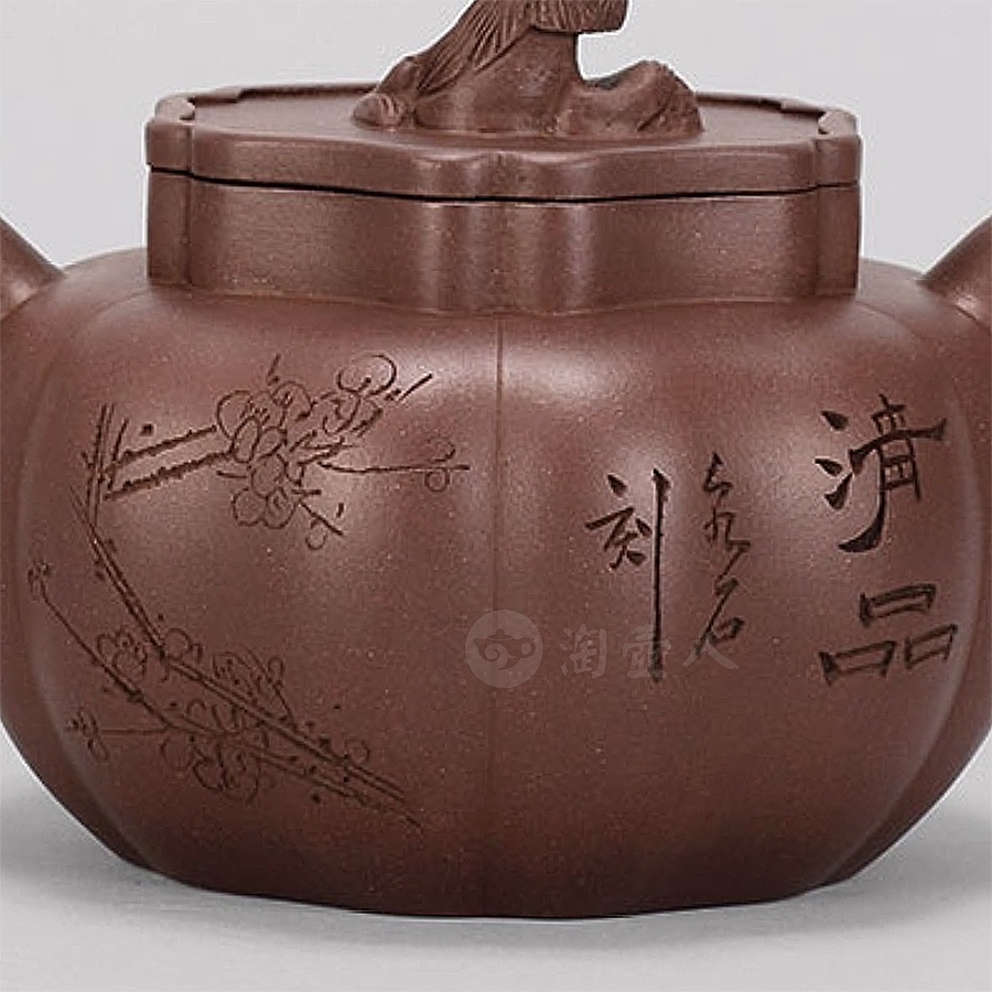 大卧狮紫砂壶